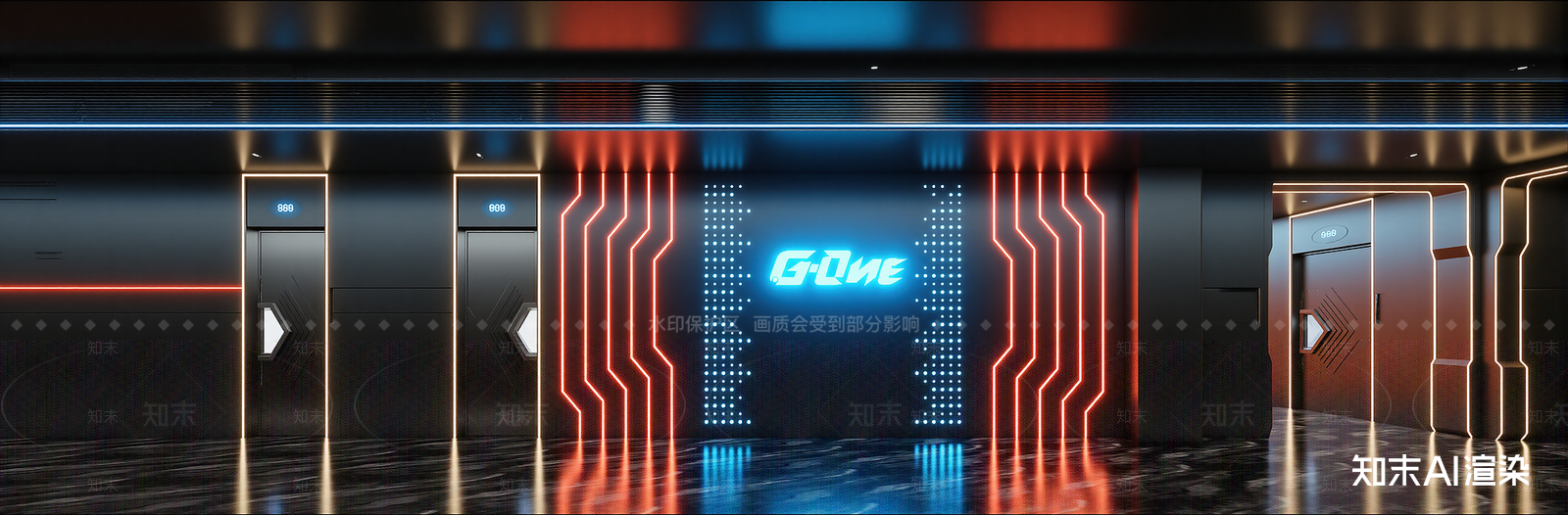 现代电竞房3D模型下载【ID:1214113535】