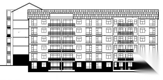 小区住宅建筑施工图cad施工图下载【ID:149856165】