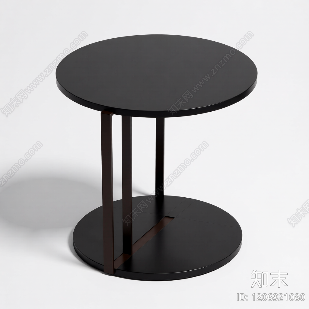 圆形双层边桌3D模型下载【ID:1206921080】