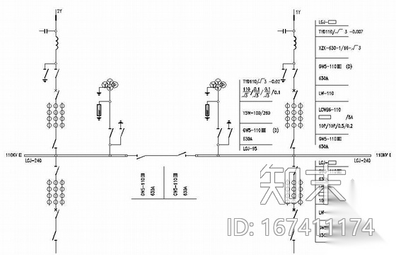 某110KV变电站电气图纸施工图下载【ID:167411174】