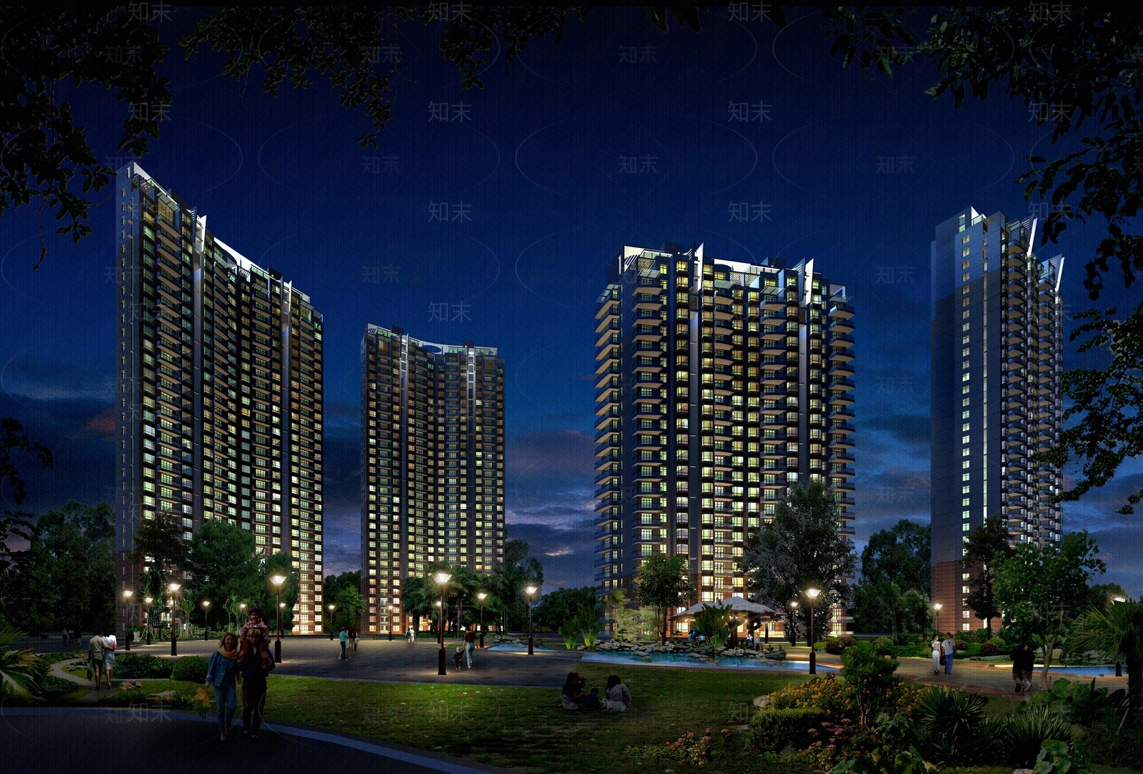 夜景贴图下载【ID:278204180】