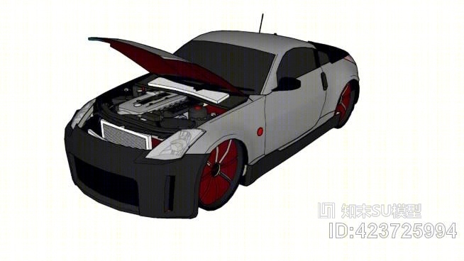 日产的V8引擎turvoSU模型下载【ID:423725994】