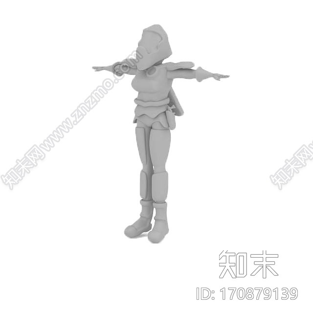 现代3D女战士CG模型下载【ID:170879139】