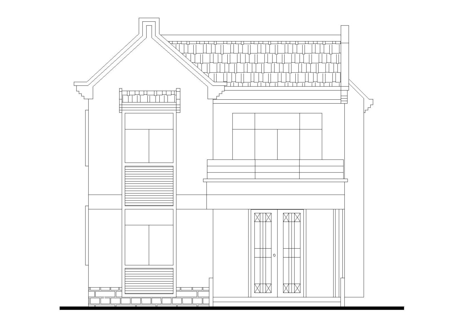 单家独院式别墅建筑施工图（CAD）施工图下载【ID:149889133】