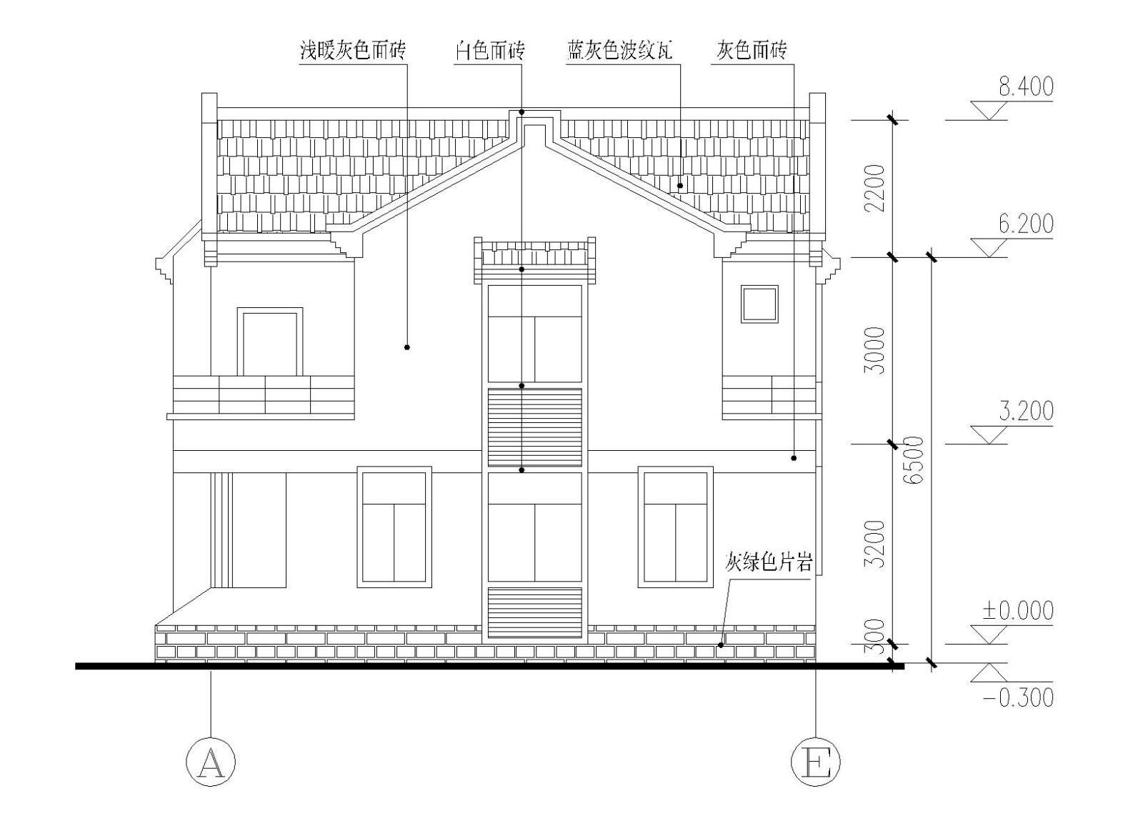 单家独院式别墅建筑施工图（CAD）施工图下载【ID:149889133】