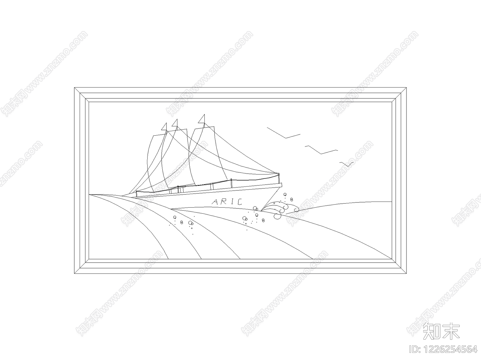 挂画CAD图纸