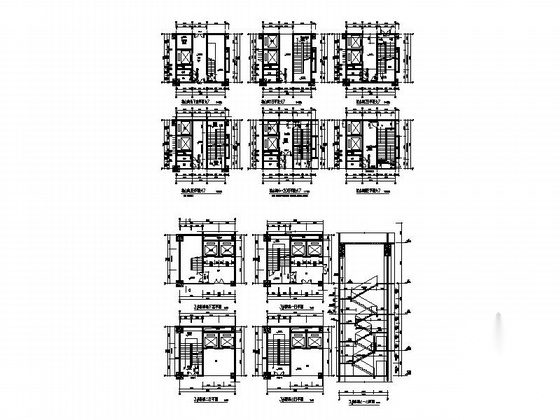 [湖南]高层框架剪力墙结构商住楼建筑施工图cad施工图下载【ID:166057101】