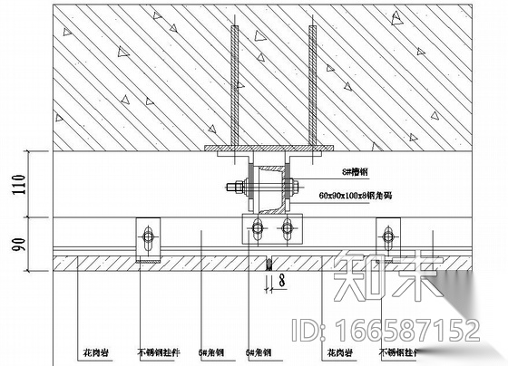 某商业中心幕墙工程设计图cad施工图下载【ID:166587152】