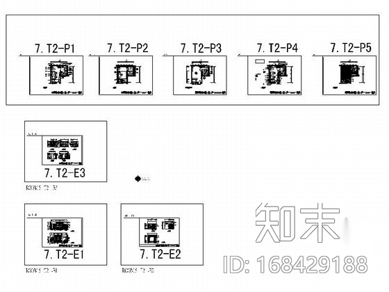 酒店T2客房室内装修设计图施工图下载【ID:168429188】