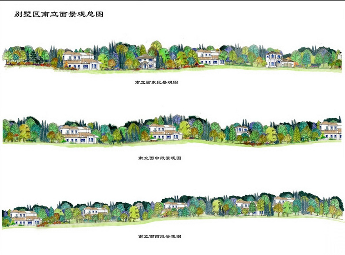 [浙江]滨湖高尔夫高档别墅区景观设计方案cad施工图下载【ID:161077126】