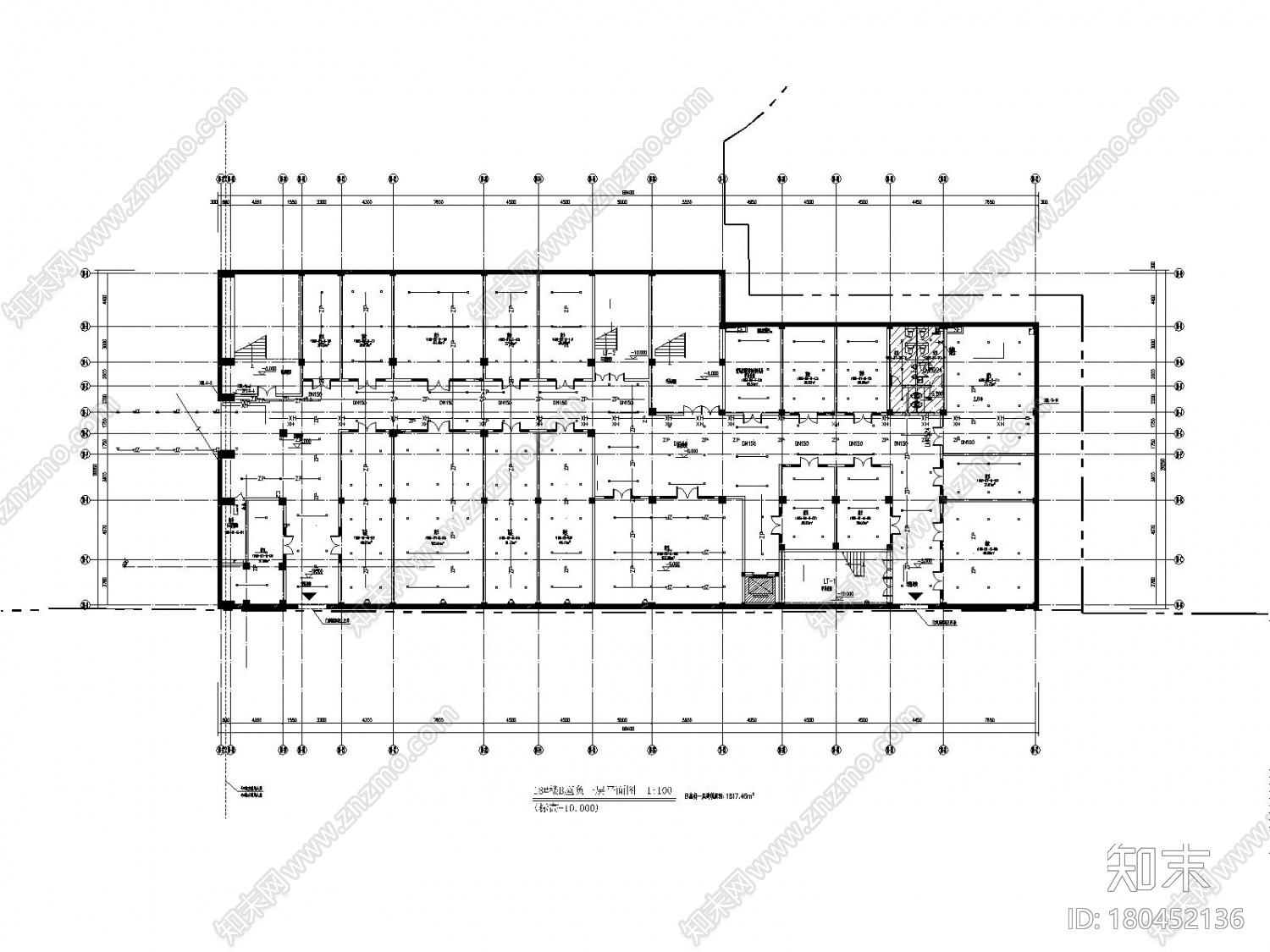 多栋建筑物的给排水及消防系统施工图设计cad施工图下载【ID:180452136】