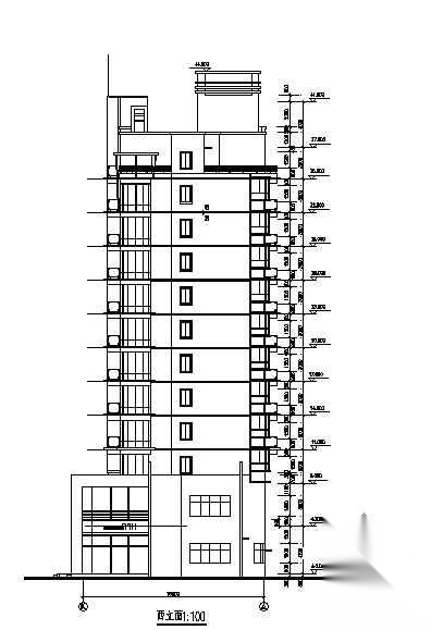 小高层建筑施工图纸cad施工图下载【ID:149865123】