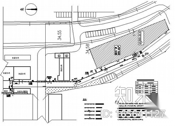 某实验厂房室外采暖管道图纸cad施工图下载【ID:165641127】