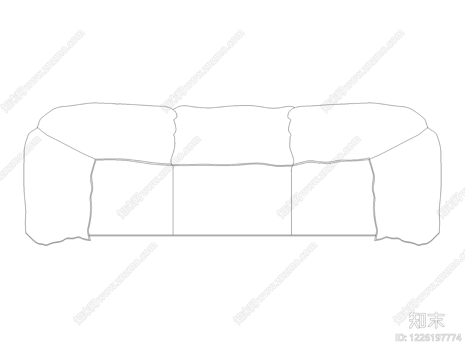 沙发CAD图纸