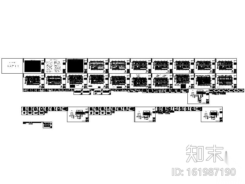 某大酒店局部室内客房装修施工图cad施工图下载【ID:161987190】