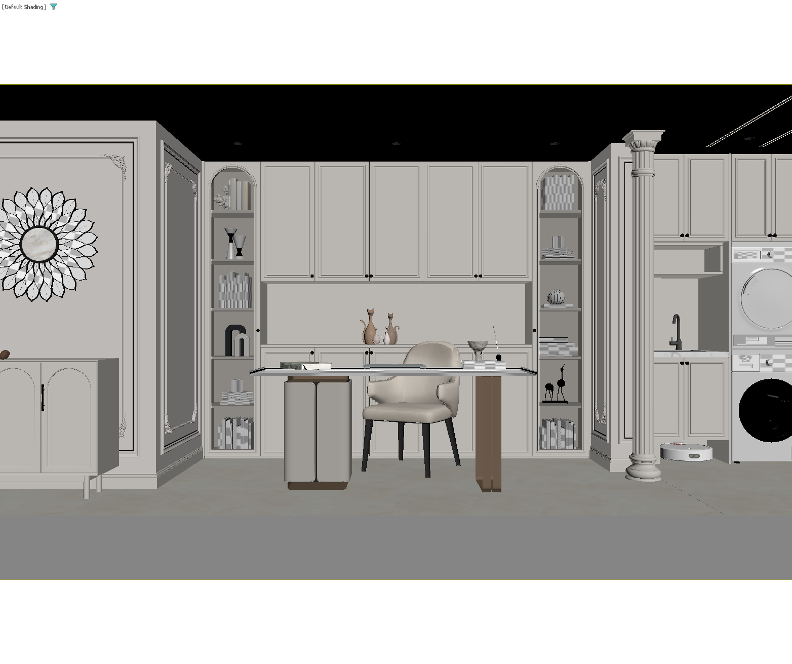 法式开放式厨房3D模型下载【ID:1215168485】