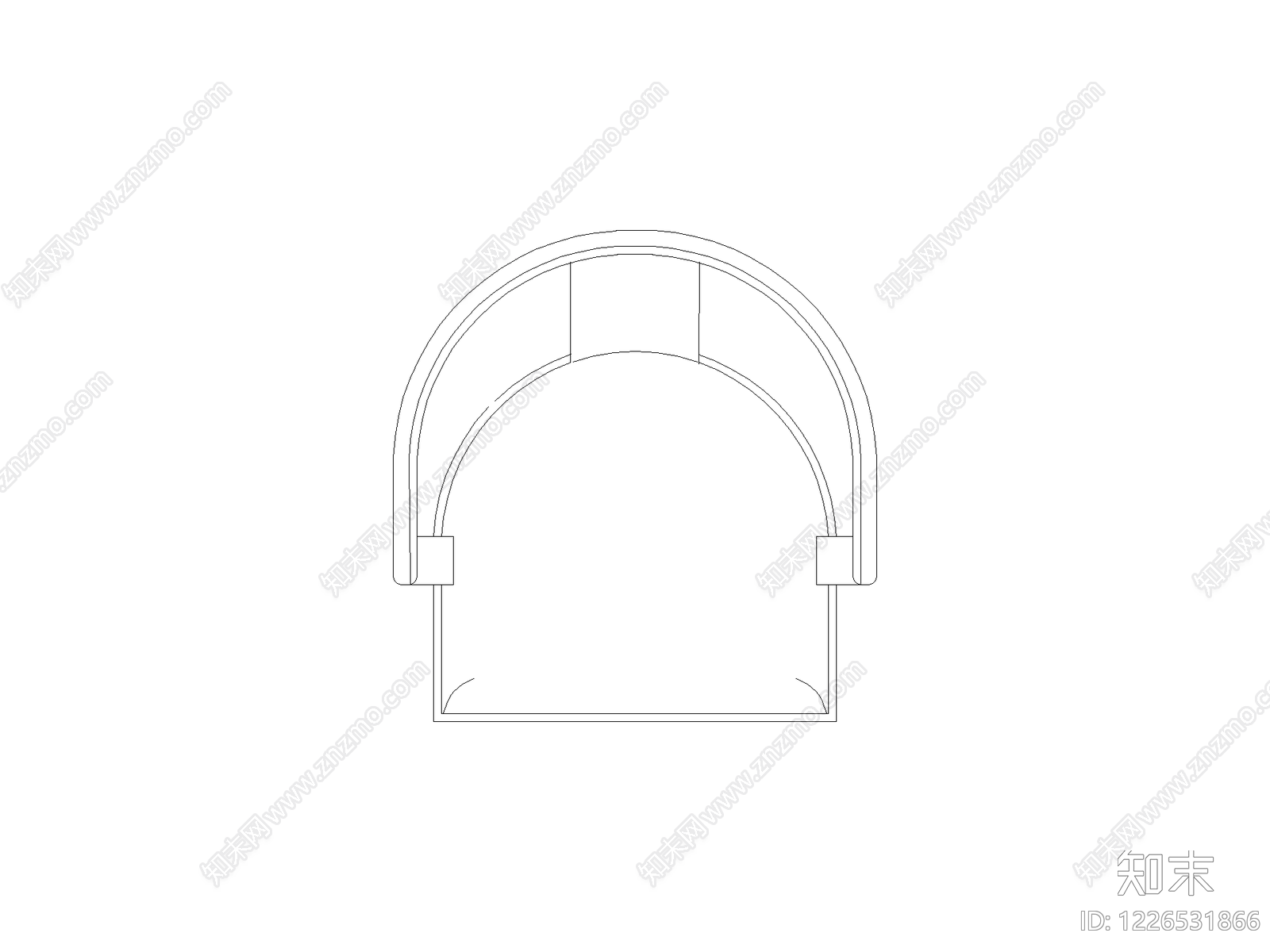 现代门CAD图纸