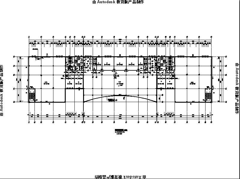 [江苏]多层框架结构对称布局研发办公楼建筑施工图（16年...cad施工图下载【ID:149958142】