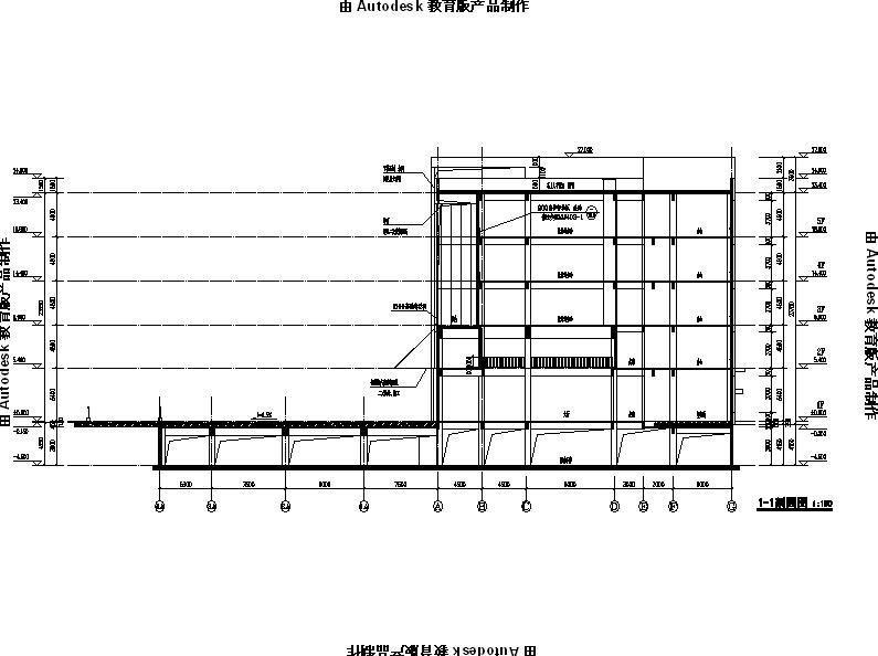 [江苏]多层框架结构对称布局研发办公楼建筑施工图（16年...cad施工图下载【ID:149958142】