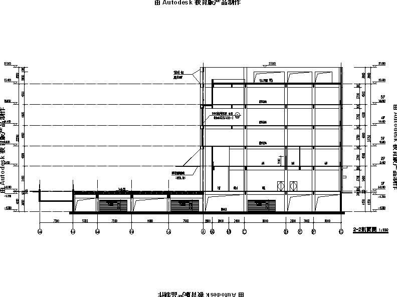 [江苏]多层框架结构对称布局研发办公楼建筑施工图（16年...cad施工图下载【ID:149958142】