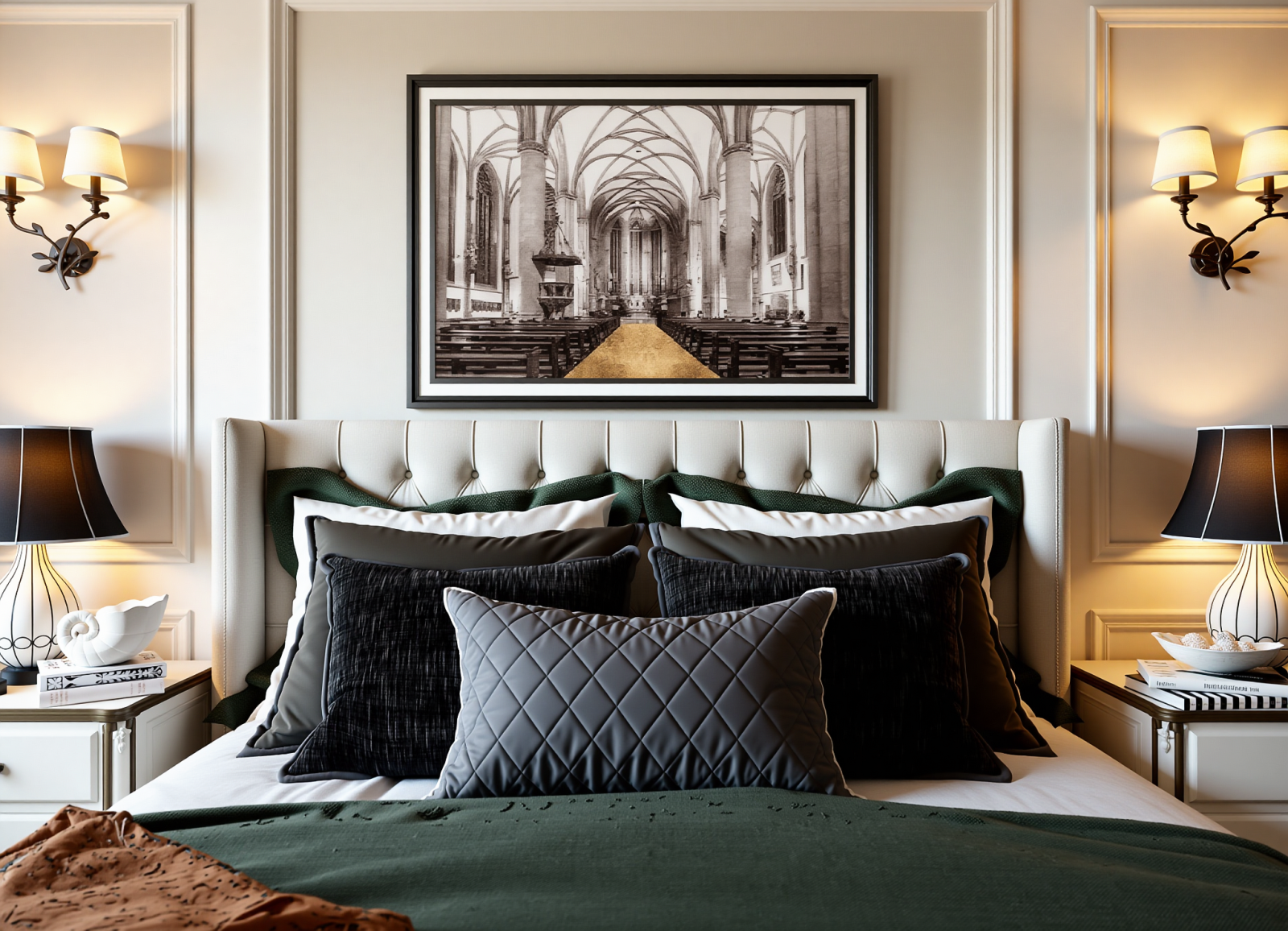 美式酒店客房3D模型下载【ID:1215013300】