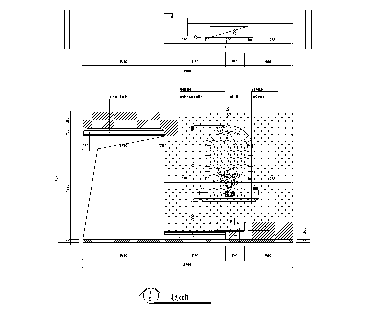 [江苏]混搭风格320平米联体别墅设计施工图（附效果图)cad施工图下载【ID:161774117】