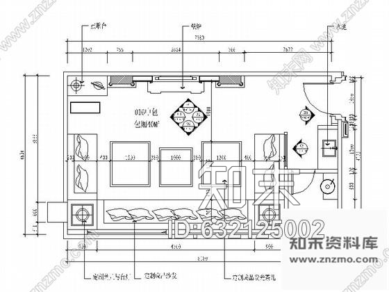 施工图10人KTV包厢室内装修设计图cad施工图下载【ID:632125002】