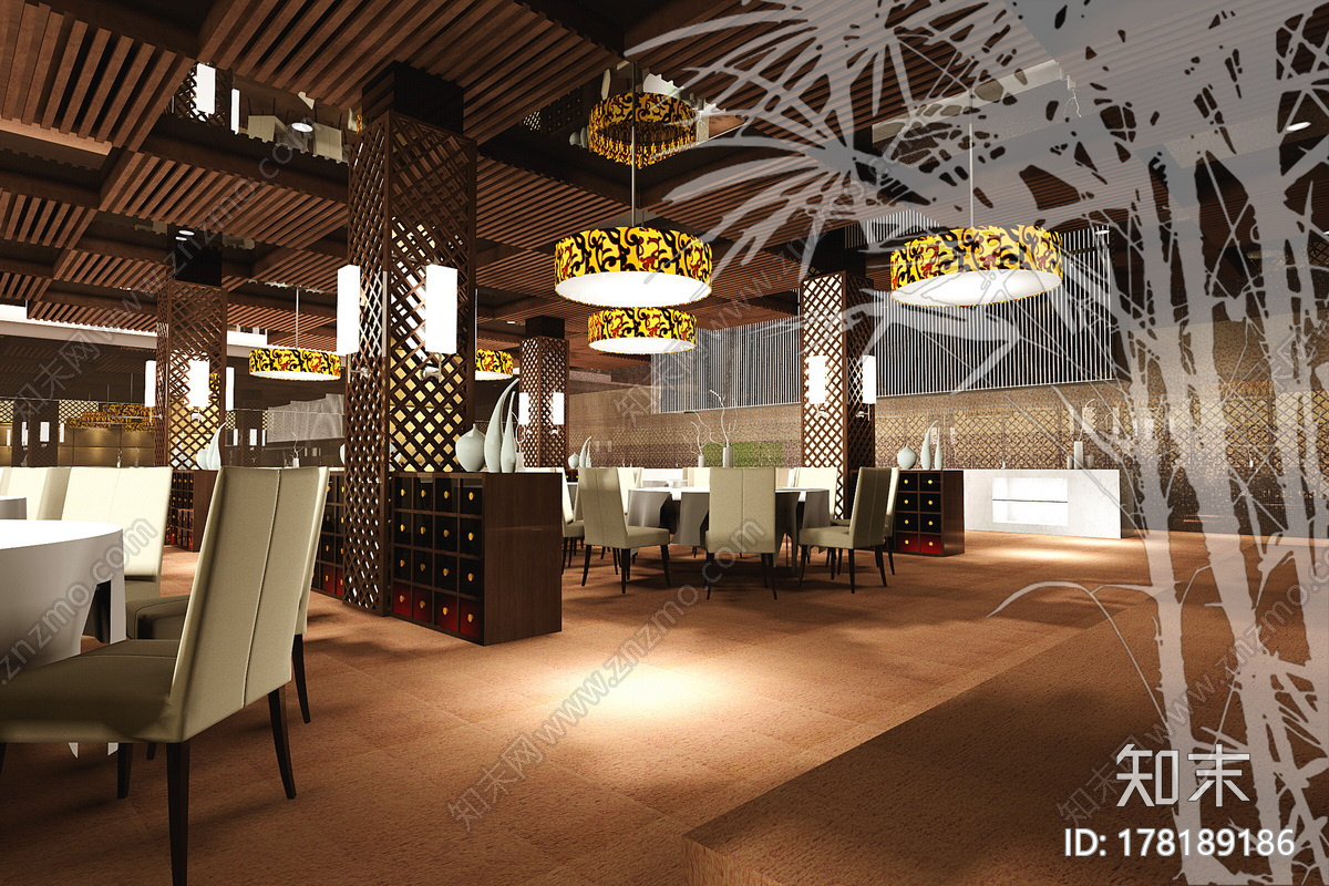 现代酒店|效果图+CAD施工图cad施工图下载【ID:178189186】