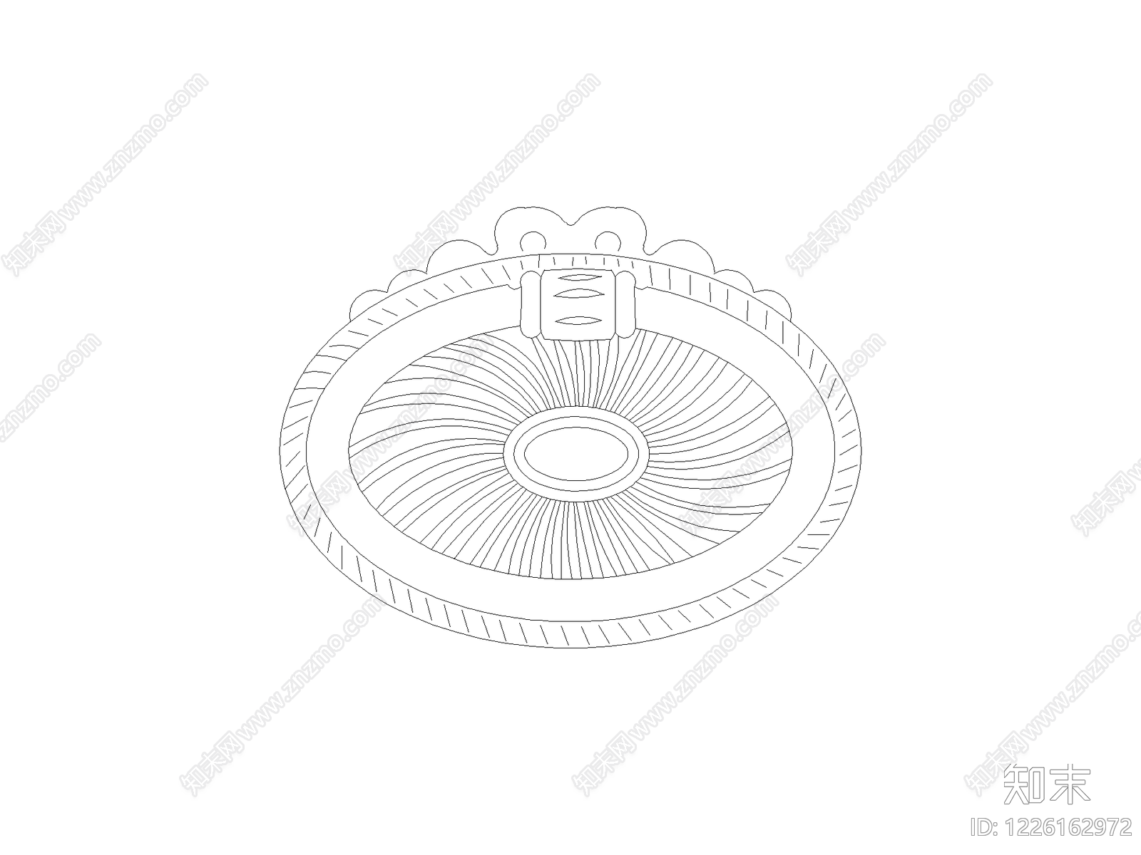 现代地面拼花CAD图纸
