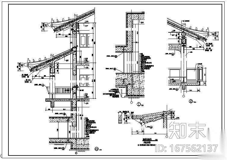 某古建筑节点构造详图施工图下载【ID:167562137】