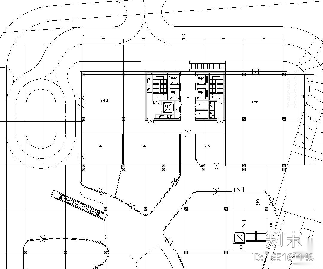 酒店式公寓户型平面图设计cad施工图下载【ID:165161143】