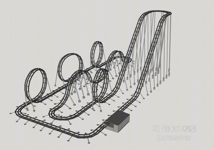 过山车SU模型下载【ID:76590765】