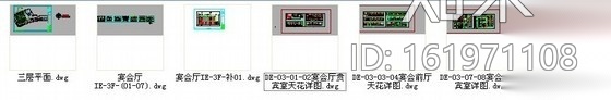 豪华国际连锁酒店宴会厅室内施工图cad施工图下载【ID:161971108】