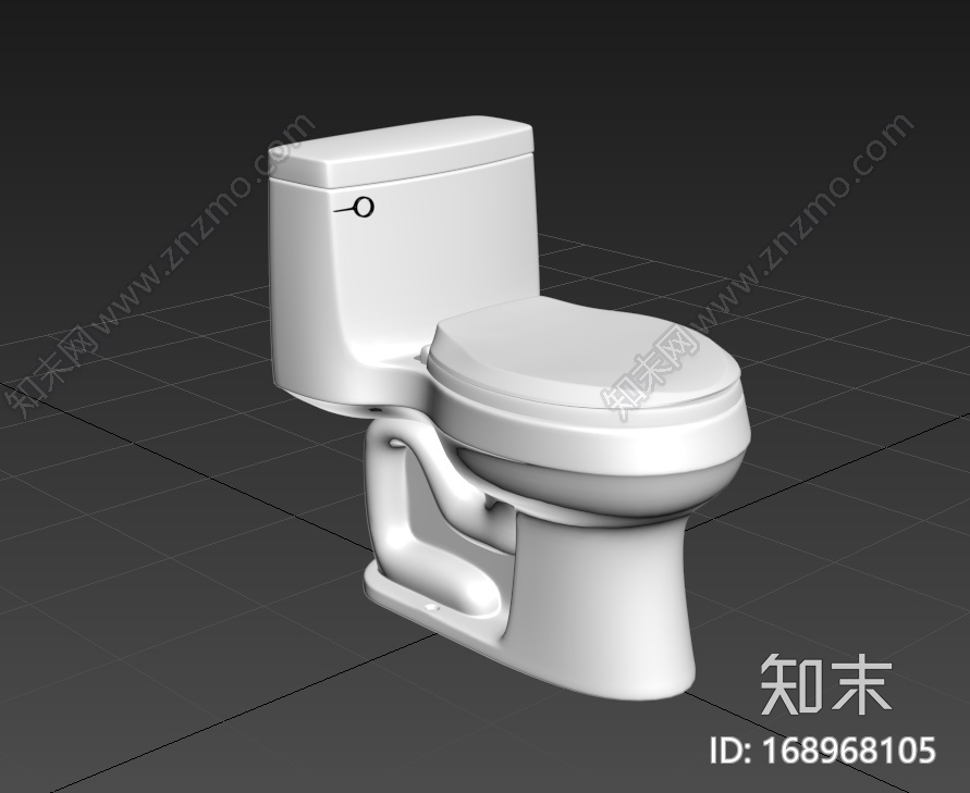 卫生间坐式马桶CG模型下载【ID:168968105】