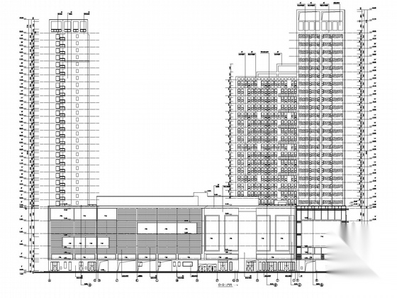 [安徽]大型购物中心建筑施工图（知名大学设计）cad施工图下载【ID:167655178】