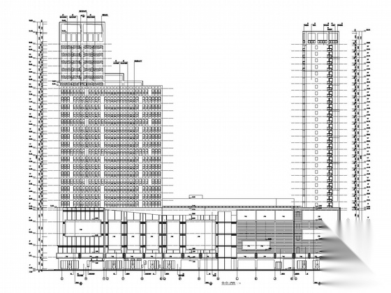 [安徽]大型购物中心建筑施工图（知名大学设计）cad施工图下载【ID:167655178】