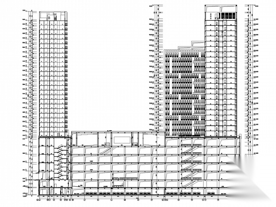 [安徽]大型购物中心建筑施工图（知名大学设计）cad施工图下载【ID:167655178】