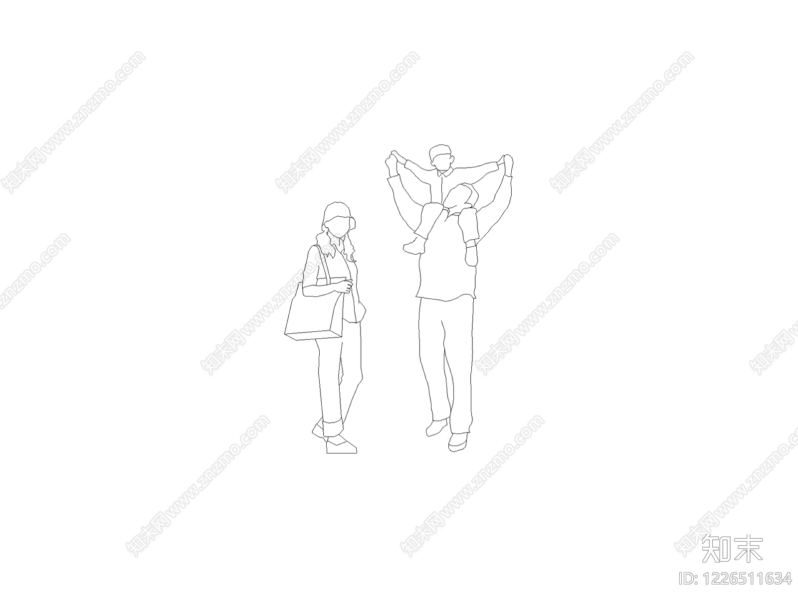 人物cad施工图下载【ID:1226511634】