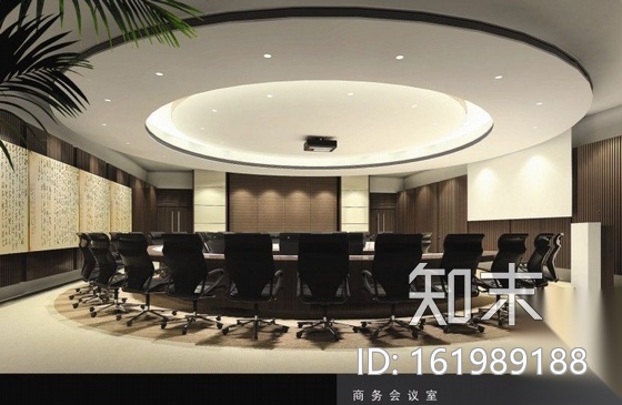 酒店商务小会所装修图（含效果）cad施工图下载【ID:161989188】