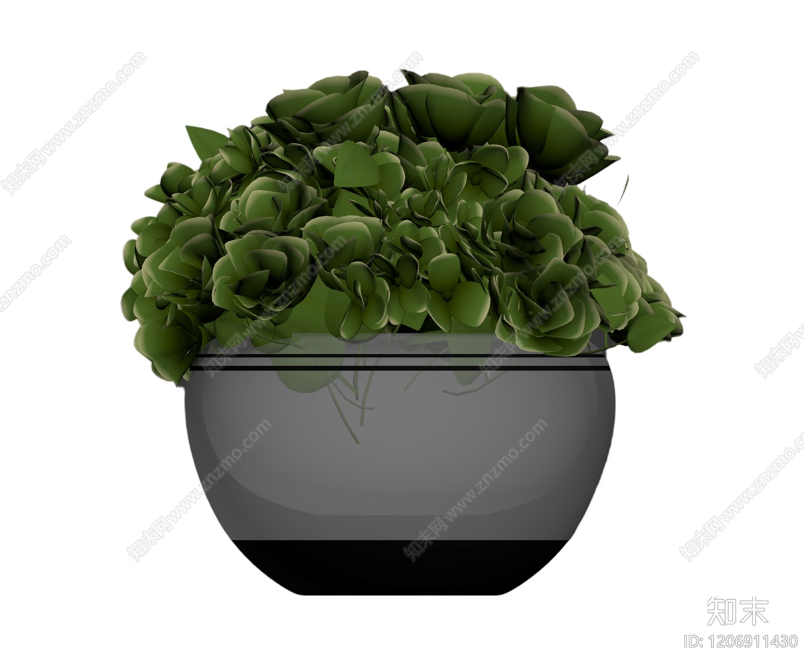 盆栽植物装饰3D模型下载【ID:1206911430】