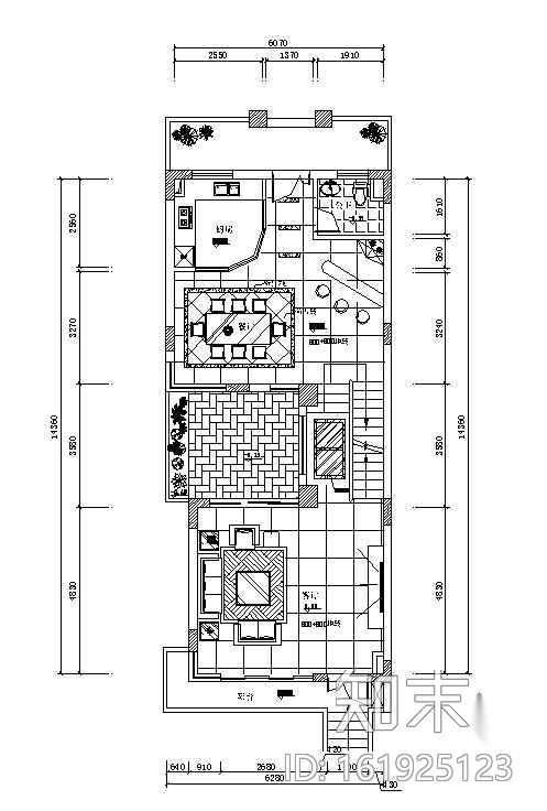 某三层别墅装修施工图cad施工图下载【ID:161925123】