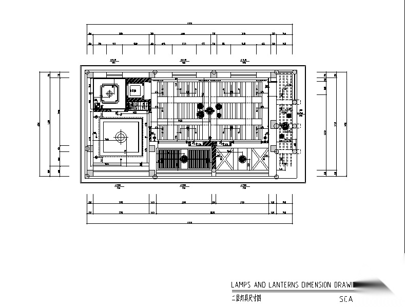 中式复古风格茶餐会所设计施工图（附效果图）cad施工图下载【ID:160711124】