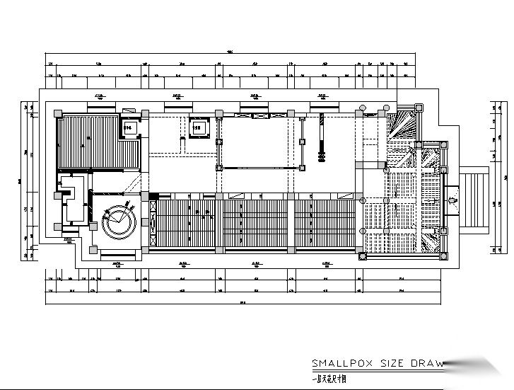 中式复古风格茶餐会所设计施工图（附效果图）cad施工图下载【ID:160711124】