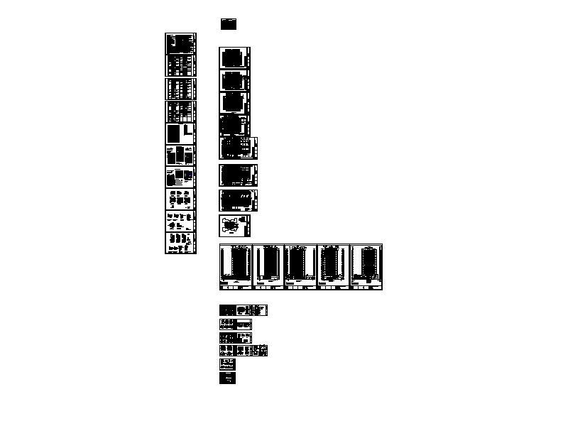 [重庆]高层幕墙立面塔式住宅楼建筑施工图cad施工图下载【ID:149781196】