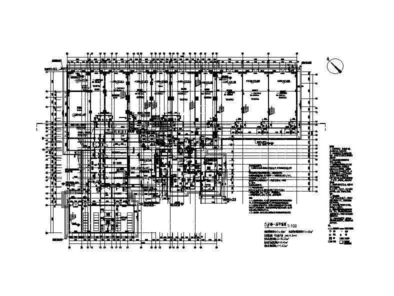 [重庆]高层幕墙立面塔式住宅楼建筑施工图cad施工图下载【ID:149781196】