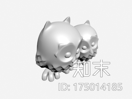 拥抱的猫头鹰3d打印模型下载【ID:175014185】