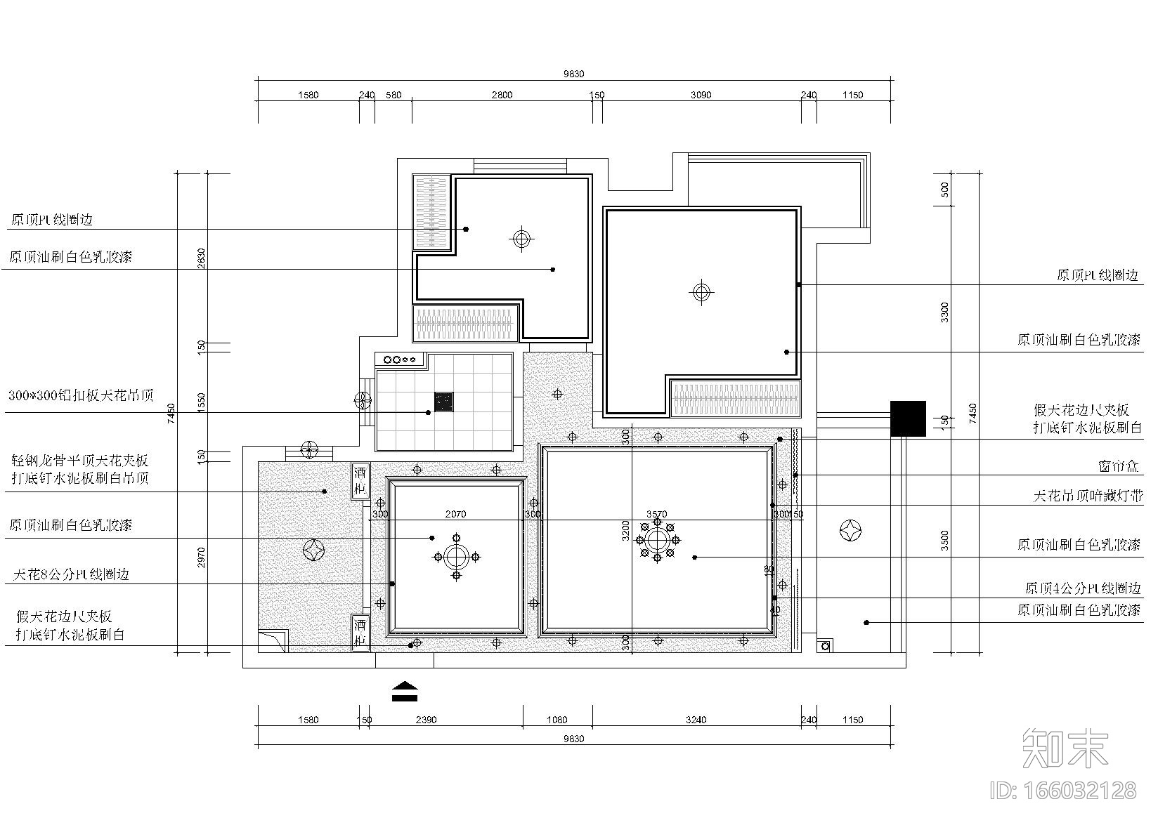 [深圳]华发水岸15栋1703样板间装饰施工图cad施工图下载【ID:166032128】