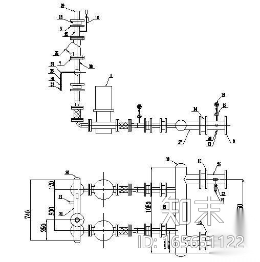 板式换热器设计工艺图cad施工图下载【ID:165651122】