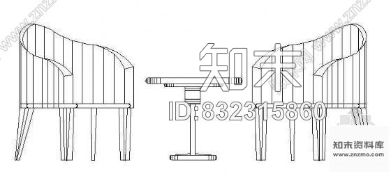 图块/节点沙发立面CAD图块7施工图下载【ID:832315860】