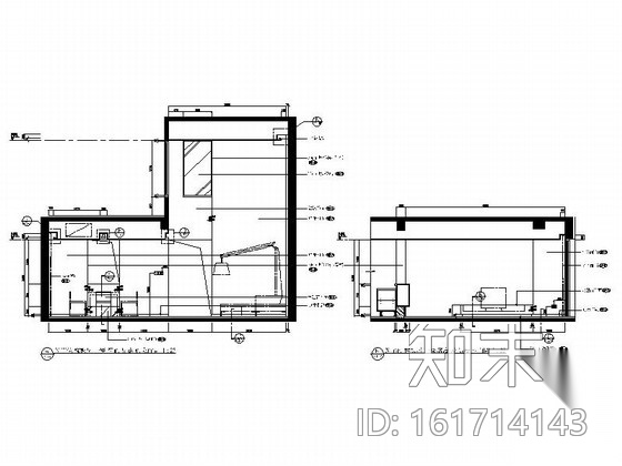 [上海]精品现代大气三层小别墅施工图cad施工图下载【ID:161714143】